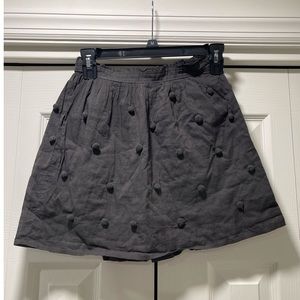 Aerie Grey Pom Pom Skirt